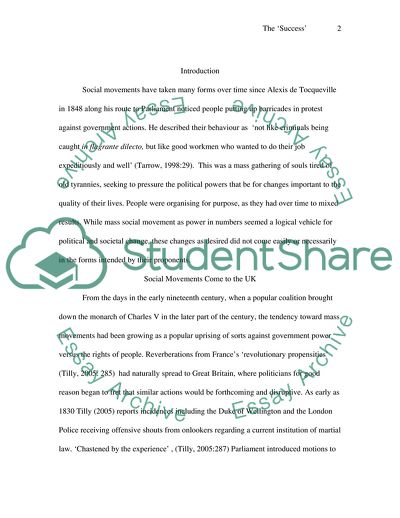 How to Detect the Effectiveness of Social Movements