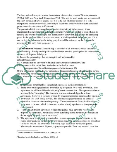 Arbitration Process Versus Litigation