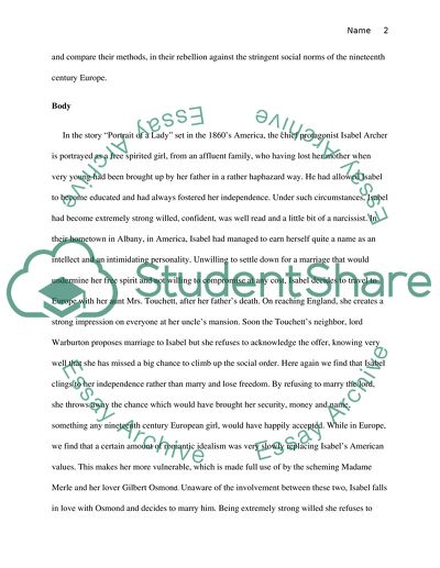 Madam Bovary and the Portrait of a Lady - The Quest for Freedom