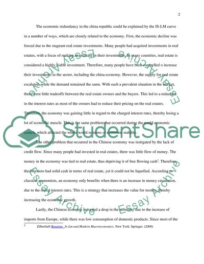 Analysis using IS-LM model