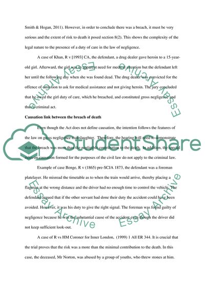 The Elements of Gross Negligence Manslaughter