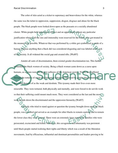 Racial Discrimination In The Welcome Table by Alice Walker & Country Lovers by Nadine Gordimer