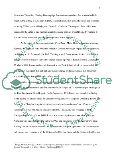 Book Report General Patton