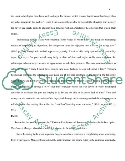 Personal Selling and Customer Focus