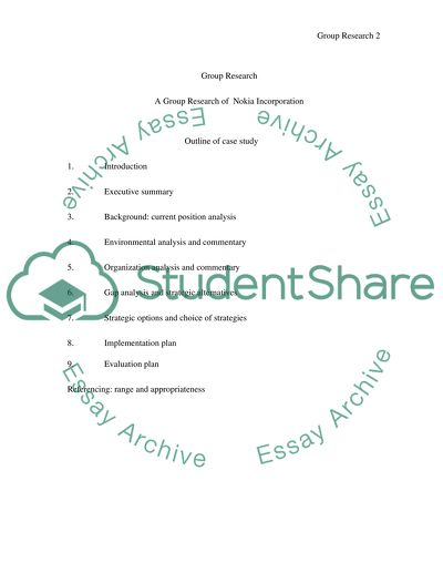 Analysis of Nokia Incorporation