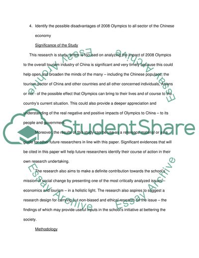 The Impacts Of Olympic Games To Chinese Tourism Industry Essay The Impacts Of Olympic Games To Chinese Tourism Industry Good Thesis Statement Examples For Essays also How To Write A Thesis Statement For An Essay Essays On Science Fiction