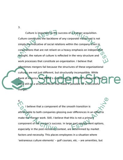 Mergers dont always lead to culture clashes