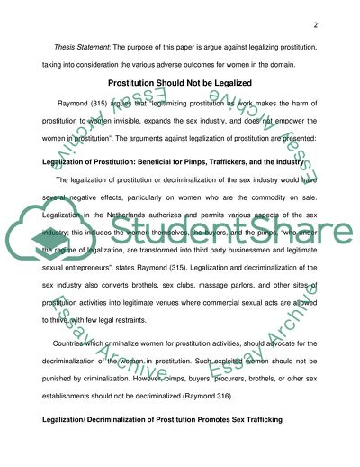 Cons of Legalized Prostitution