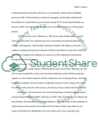 Origins and Principal Teachings of the Sacred Scriptures of Judiasm