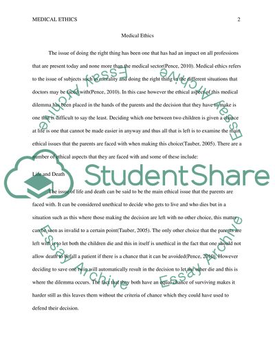 Medical Ethics Issues