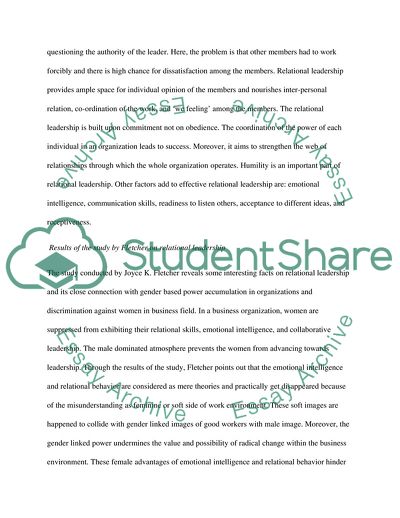 Relational Leadership in Traditional Organizations