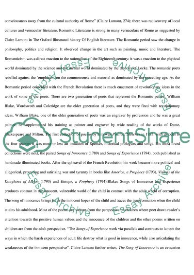 Comparing and Contrasting the Romanticism and Enlightenment Period