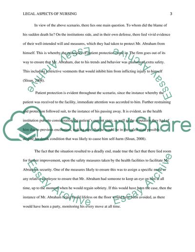 How Do I Write A Thesis Statement For An Essay Legal Aspects Of Nursing Essay Example Custom Essay Paper also Proposal Essay Examples Legal Aspects Of Nursing Essay Example Topics And Well Written Essays On Science Fiction