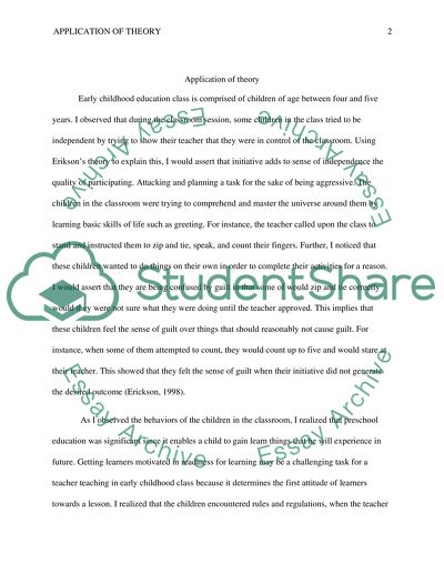 Application of theory nr501 essay 08 picture