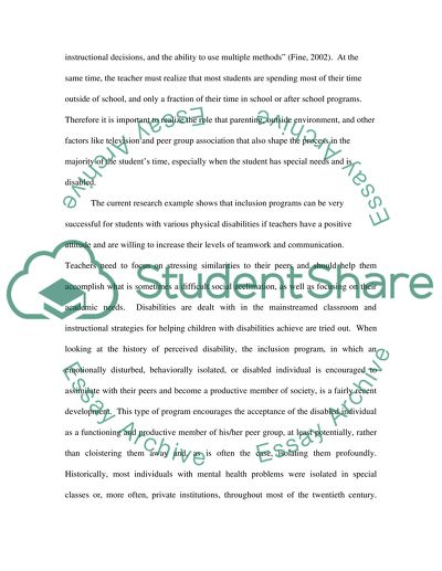 Emotional, Behavioral, and Physical Disabilities