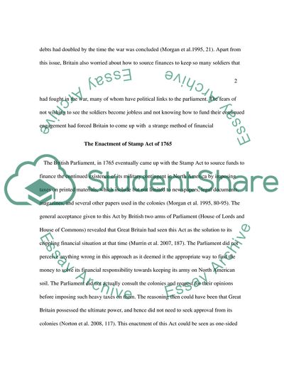 The Stamp Act - Term Paper