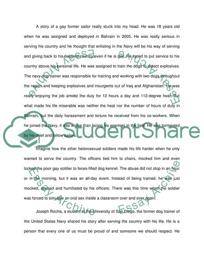 Why we should keep the dont ask dont tell policy