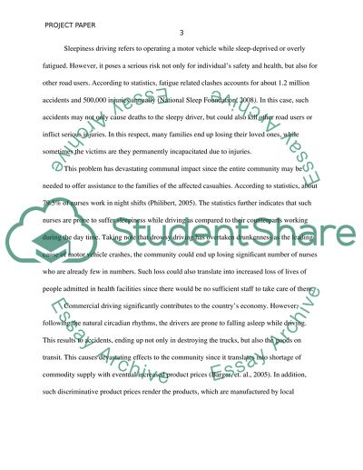 Drowsy Driving Among Night Shift Workers