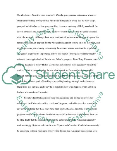 Gangster, Businessmen and the American Dream