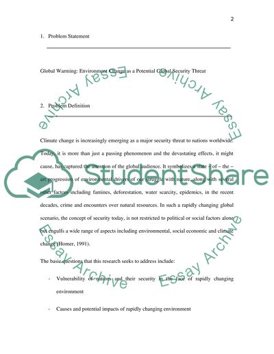 Social Research problem statement