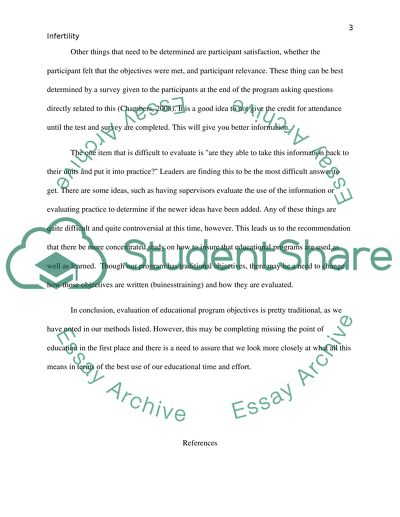 MPH503, Infertility and Public Health, Mod 3 SLP