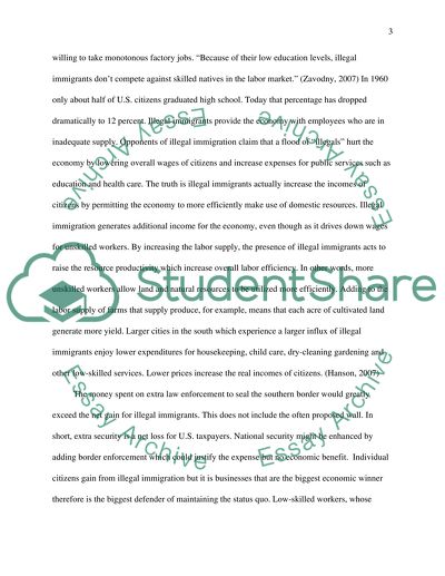 Why Illegal immigration is good for the US Economy