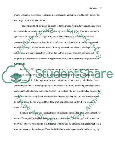 Engineering Ethical Issues of the Katrina Hurricane Response and the TVAs Kingston Ash Spill