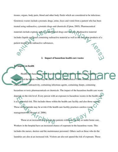 Hazardous materials test picture