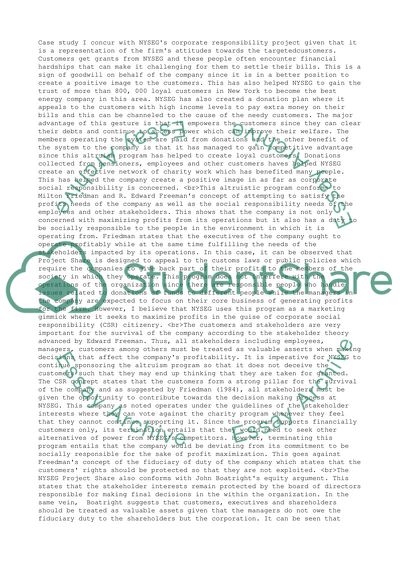 NYSEGs Corporate Responsibility