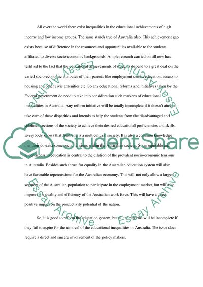 Education and Challenges of Inequality