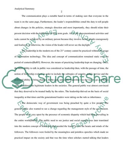 Leadership and Communication