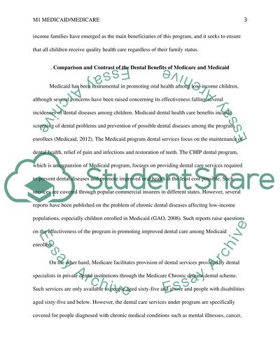 M1 Medicaid/Medicare Discussion/ paper