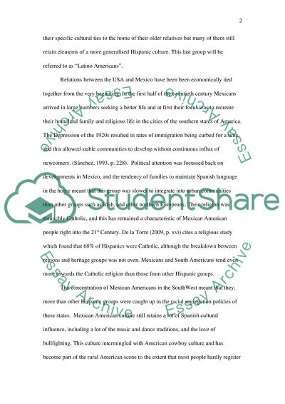 Hispanic American Diversity