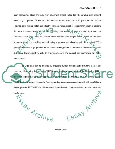 Avoiding Telephone Spam