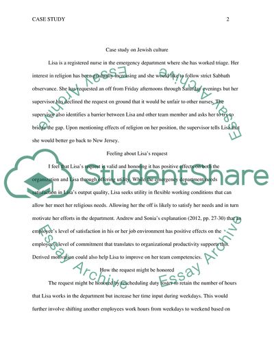 Transcultural Health Care: Jewish Culture