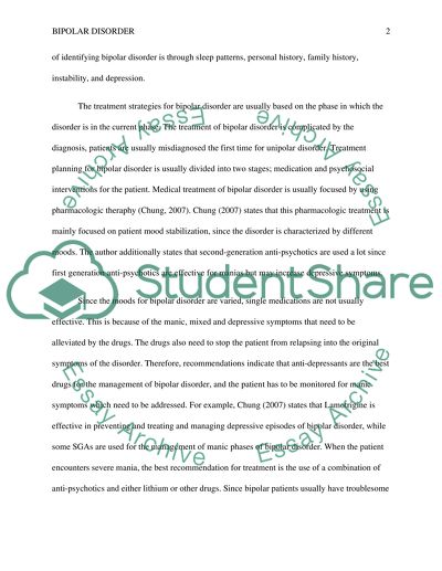 Treatment of Bipolar Disorder