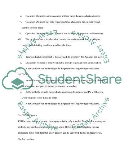 The Responsibility for Operation Optimize