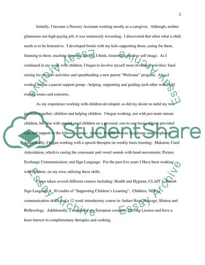 My Career in Nursing