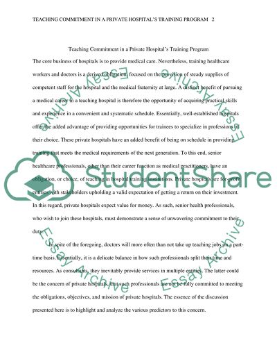 Human Resources in Healthcare Organizations