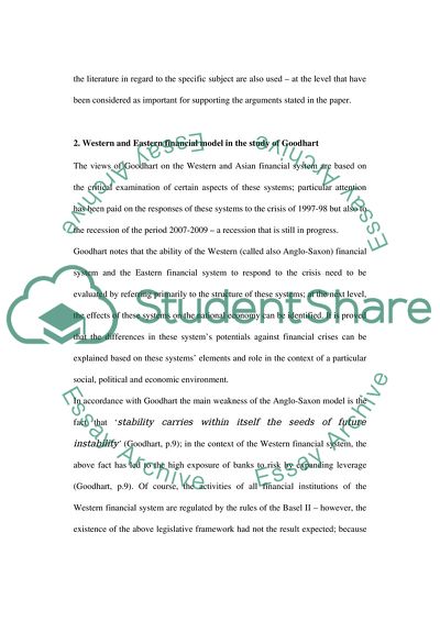 Western Financial System Versus The East Asian Financial System
