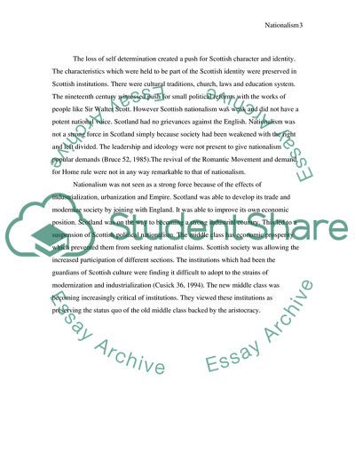 Scottish Irish and Welsh Nationalism