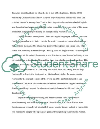 Junot Diazs Work Fiesta, 1980