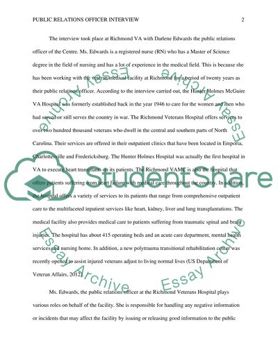 Master Nurse Interview Essay Master Nurse Interview Essay