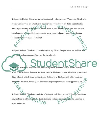 A Dialogue between a Hindu Upanishad and a Jain