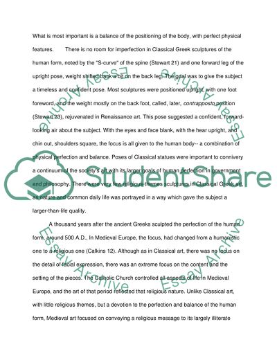 Classical, Medieval and Renaissance Art: The Development of Depth