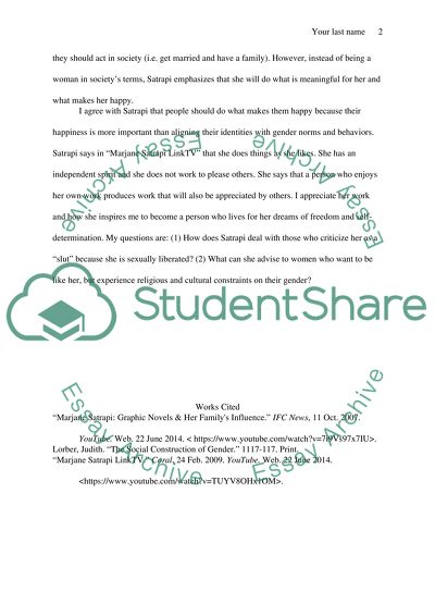 Not a Slave to Society, but an Independent, Happy Woman