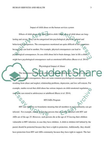 Human Services and Health