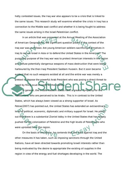 Israeli-Palestinian Crisis