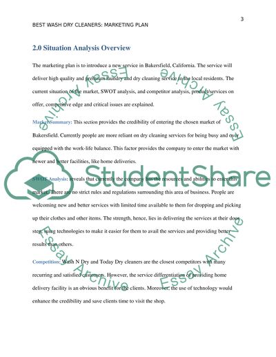 Marketing Attack Strategies of a New Service in Bakersfield