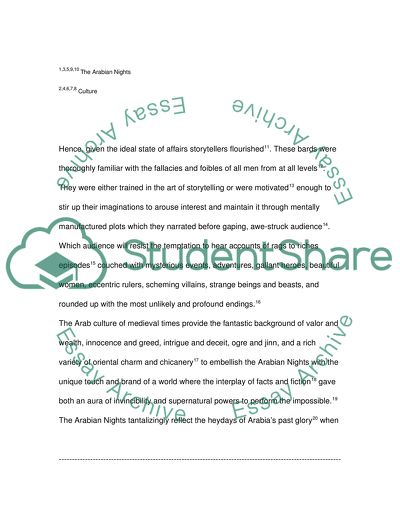 Arab Culture and Beliefs